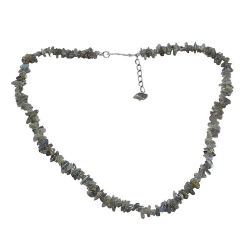 Labradorite Gemstone Chips Necklace Pg-131520 Size: 1X51.1