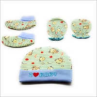 Infant Baby Cap Mittens And Booties Cotton