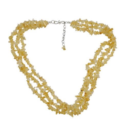 Citrine Gemstone Chips Necklace Pg-131524 Size: 2X51.3