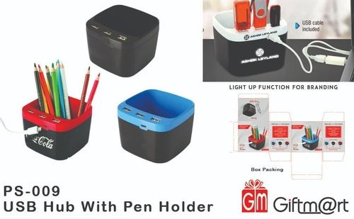 Giftmart Light Up USB Hub with Pen Holder