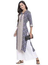 Rayon Printed Kurtis With Palazzo Set