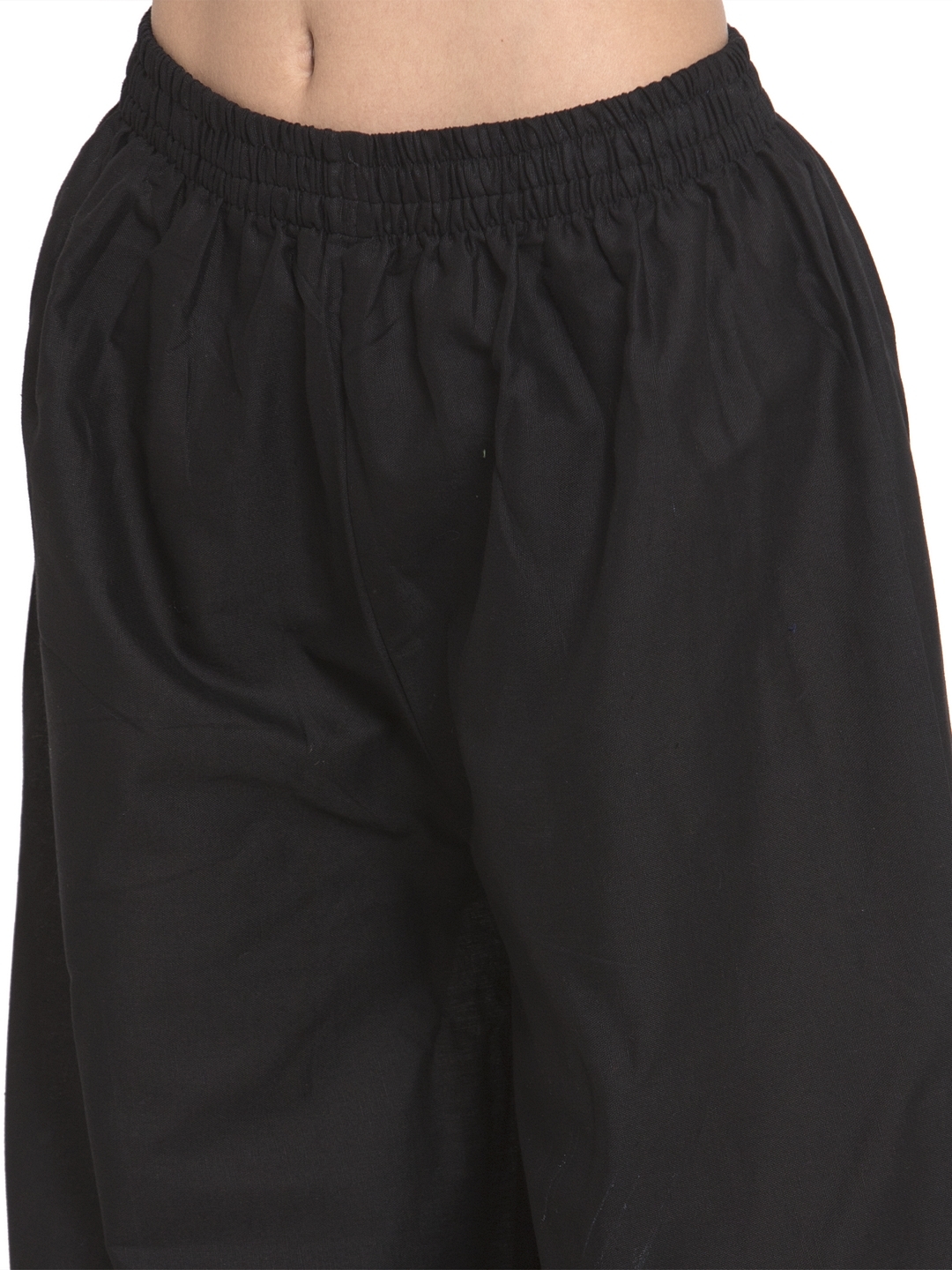 Printed Cotton Kurtis With Black Palazzo