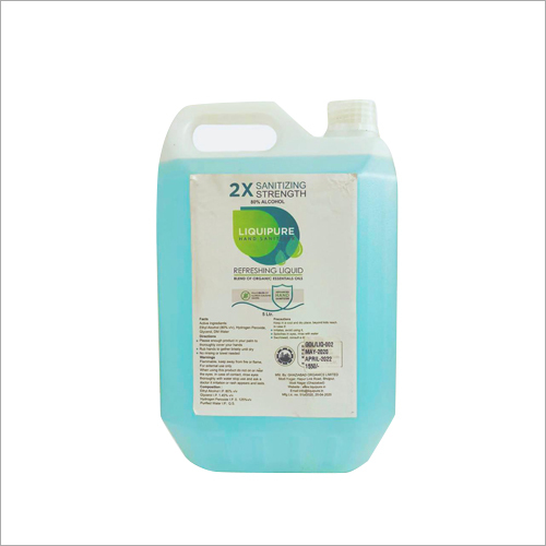 5 Ltr Hand Sanitizer - 5 Liter Volume | Anti-Bacterial, Premium Fragrance, Ideal for Personal Care, Store in Dry Place