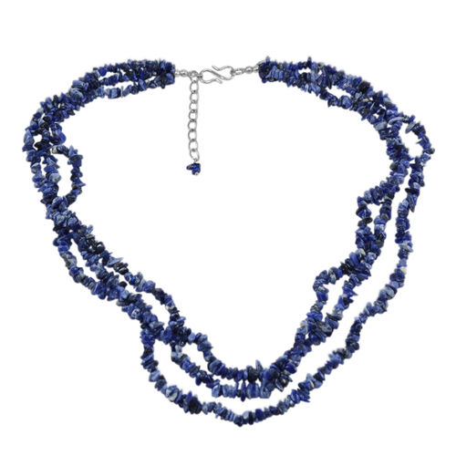 Sodalite Gemstone Chips Necklace Pg-131566 Size: 1.5X48.3