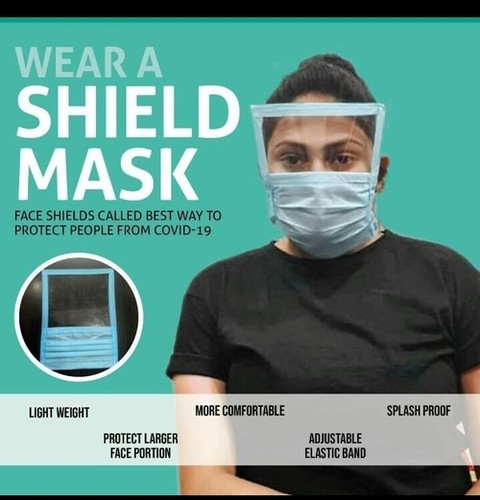 3 Ply Mask with face shield