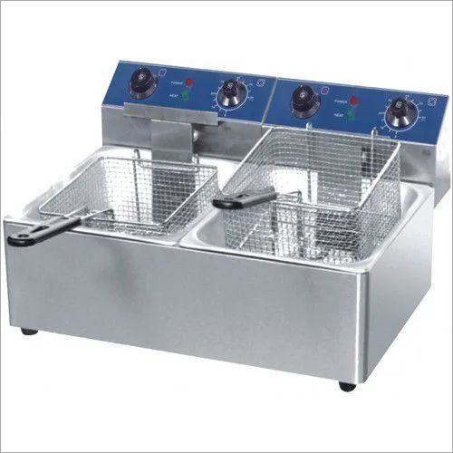 Electric Counter Top Double Tank Fryer 6+6 ltr Heavy Duty