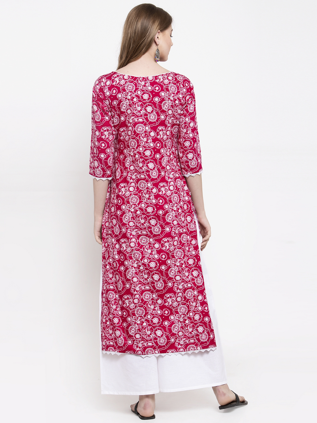 Rayon Designer Kurta With Palazzo Set