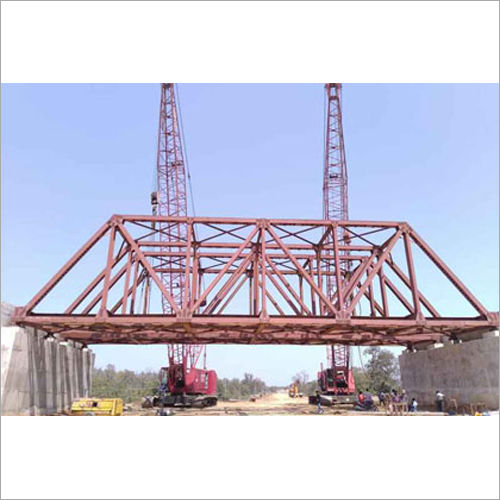 Steel Girder Railway Over Bridge