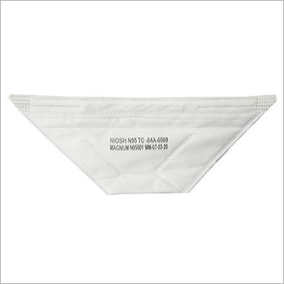 Magnum N95 Mask - Melt-Blown Fabric, Standard Size, White | Anti-Allergic, Ideal for Adults & Children in Healthcare and Industrial Settings