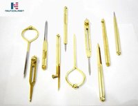 NauticalMart के 10 पीस पीतल के ड्राफ्टिंग उपकरण वैज्ञानिक उपकरण, विभाजन करने के उपकरण, मापने के उपकरण