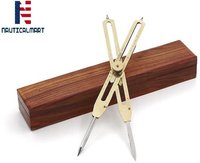 Brass Nauticalmart Proportional Scale Divider Drawing Tool Professional (brass, 9" W/wood Case)