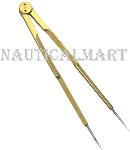 Nautical Navigation Compass Brass Divider With Steel Needle Points (Design 9)