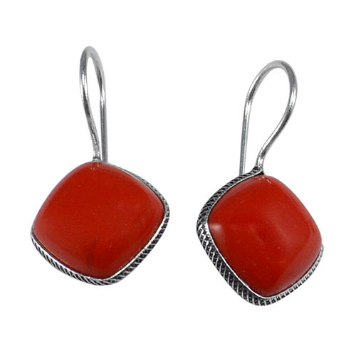 Red Coral Awesome Earring Pg-133353 Gender: Women