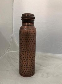 Bottle Copper Antique Hammered