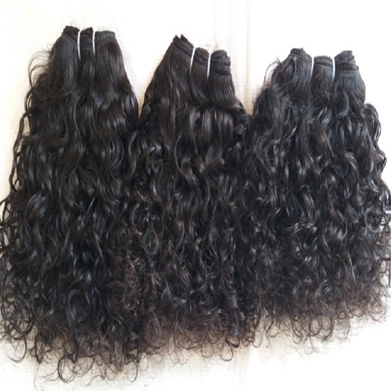 Tangle And Shedding Curly Human Hair Extension