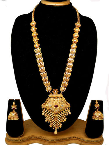 Gold Latest Artificial Pendant Set