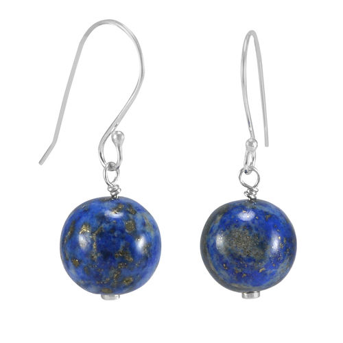 Lapis Lazuli Gemstone Silver Earring Pg-133382 Gender: Women