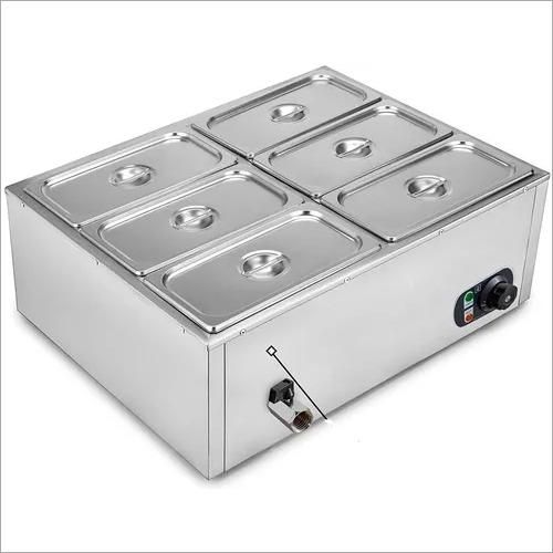 Bain Marie [4 Pans of 1/3 x 150mm, 5.5 ltr. each] Commercial