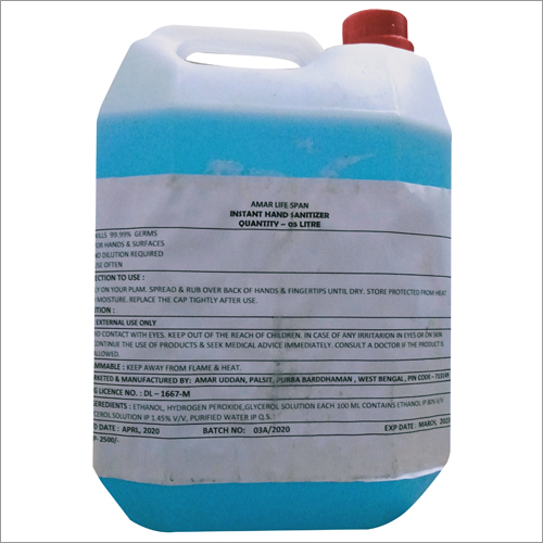 5 Ltr Instant Hand Sanitizer