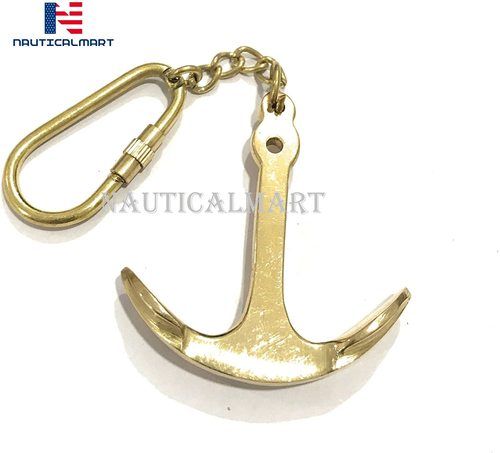 Aluminum Nauticalmart Ship Boat Anchor Key Chain Brass Nautical