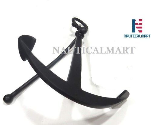 Nauticalmart 25" Aluminum Ship Anchor Nautical Decor Black Antique Finish