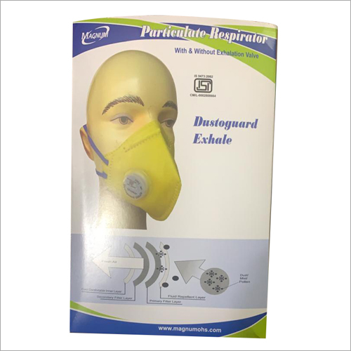 Particulate Respirator Mask - Adjustable Fit - 2 Head Straps, Standard Size, Unisex Application for Hospitals and Labs