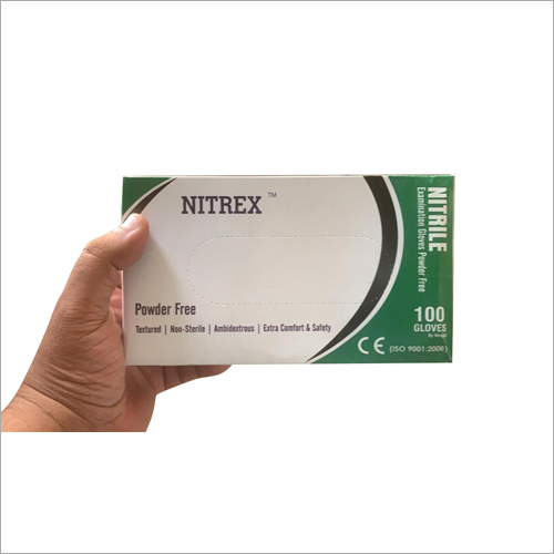 Nitrile Powder Free Gloves - Nitrile Material, Hospital-Grade Quality | Anti-Static, Odour Free, Excellent Solvent Resistance, Chlorinated for Easy Donning