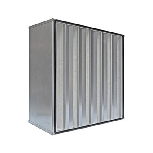 V Bank Filter In Metal Frame