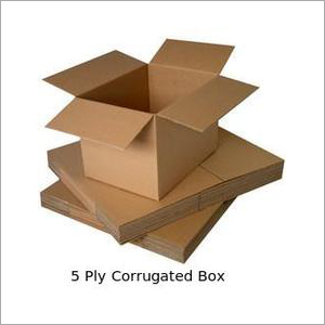 5 Ply Corrugated Box - Kraft Paper, Customizable Shape and Size, Brown Color, Matt Finish for Apparel, Beverage, Electronic, Food, Home Appliance, Personal Care, Pharmaceutical