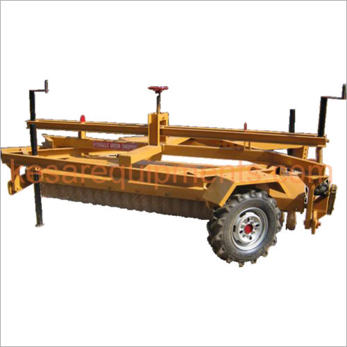 Golden Yellow Tractor Mounted Road Sweeper