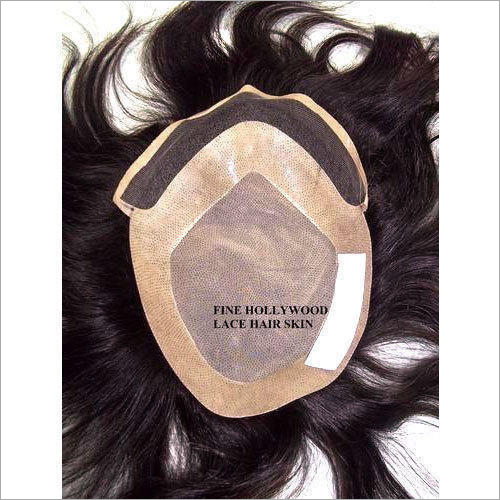 Fine Hollywood HD Lace Hair Skin - Lace Base, Custom Size, Black | Natural Look, Secure Fit, Breathable, Invisible, Durable, Easy Apply