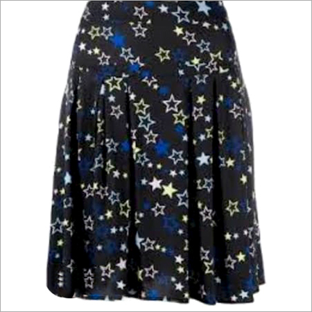 Ladies Printed Skirt - Cotton Blend, Sizes S, M, L | Multicolor Design, Casual Style, Colorfast & Shrink Resistant
