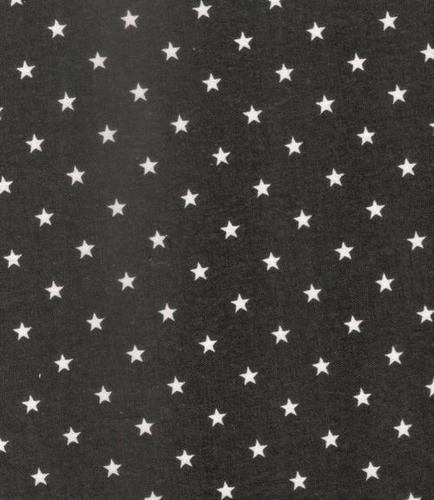 Star Printed Fine Canvas(Black/White)