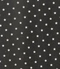 Star Printed Fine Canvas(Black/White)