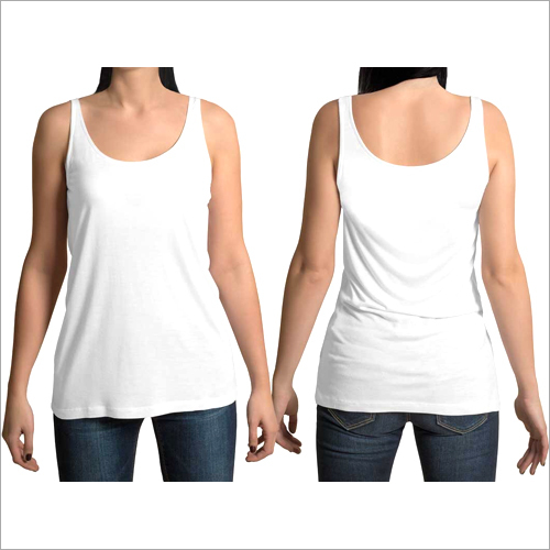 Ladies Tank Top - Cotton Fabric, Sizes S, M, L, Xl | Stylish, Sleeveless, Washable For Spring, Summer, And Rainy Seasons