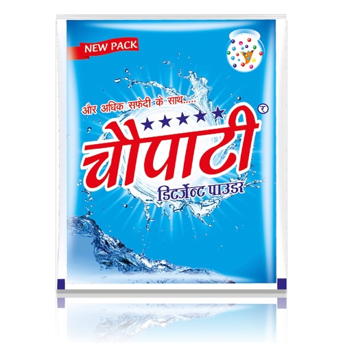 Chaupati Detergent Powder - Blue Coloured, Eco-Friendly Deep-Clean Proactive Formula | Fresh Perfume, Suitable for Bucket & Machine Wash