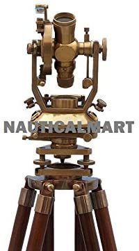 Floor Standing Brass Theodolite 62" by Nauticalmart
