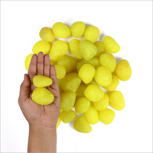 Lemon Yellow Candy Pebbles Stone