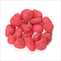 Coral Pink Candy Pebbles Stone