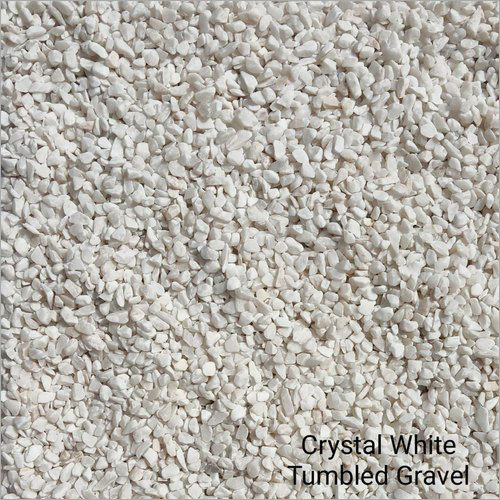 Natural Stone Crystal White Tumbled Gravel