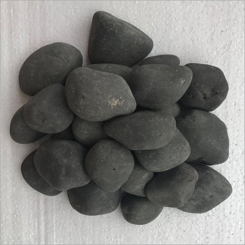 Marine Black Natural Pebbles Stone Block