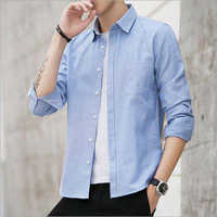 Black Mens Plain Shirt