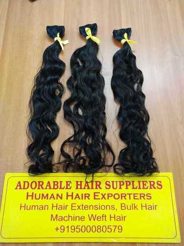 INDIAN VIRGIN WAVY HAIR WEFT