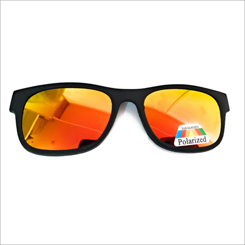 Beachwear Sunglasses - Plastic Frame, Orange Lenses | Black Color, Fashion Style For Children, Men, Women