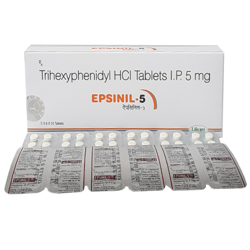 Tableta de Trihexyphenidyl Hcl