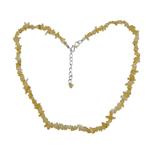 Citrine Gemstone Chips Necklace Pg-131503 Size: 0.7x54.4 Cm.