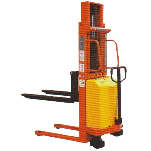 Semi Electric Stacker - Electric Powered, 1000-1500 Kg Lifting Capacity, 2000 Kg Max Load, 1600-3000 mm Height | Strong, Durable, Rust Proof, Easy to Operate