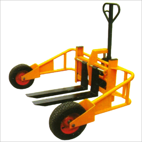 Rough Terrain Pallet Truck - Carbon Steel, 500x1300x155 mm | Load Capacity 500-1000 kg, Versatile Terrain Pallet Type