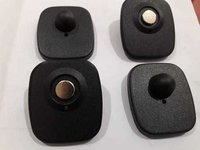 Eas Security Hard Tag - Abs Material, 8.2 Megahertz Frequency, Black Color | Alarm Enabled, Ideal For Clothes, Shoes, Bags, Hats In Diverse Environments