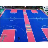 PP Synthetic Interlocking Outdoor Portable Sports Flooring Removable Basketball Court